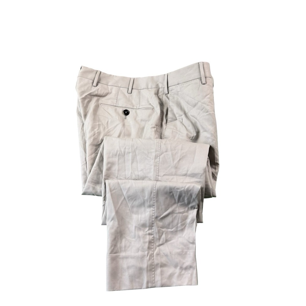 PT Torino PT01 Stone Brown Super 160s Wool Slim Flat Front Dress Pants Mens 32